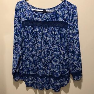 Cotton Floral Print Gap Top